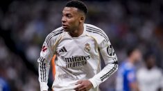 Kylian Mbappé, en un partido del Real Madrid (Europa Press)