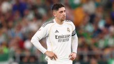 Fede Valverde, durante un partido del Real Madrid. (Getty)