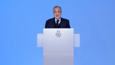 Florentino Pérez comparece ante los medios. (EP)