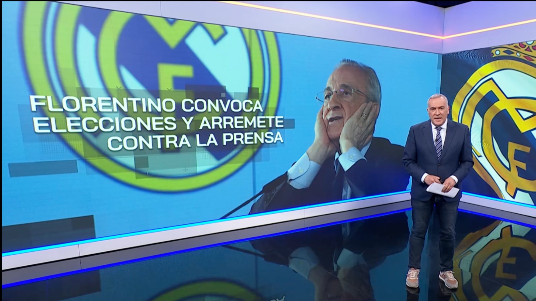 RTVE monta un aquelarre antimadridista contra Florentino Pérez liderado por el culé confeso Xabier Fortes
