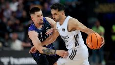 Facundo Campazzo, en el encuentro ante Bilbao Basket. (Real Madrid)