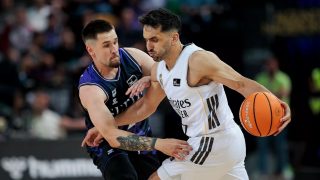 Facundo Campazzo, en el encuentro ante Bilbao Basket. (Real Madrid)