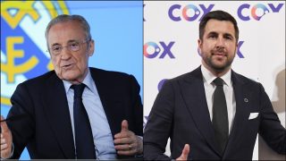 Florentino Pérez y Enrique Riquelme.