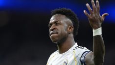 Vinicius celebrando un gol con el Real Madrid. (EP)