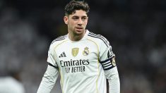 Fede Valverde en un partido con el Real Madrid. (Getty)