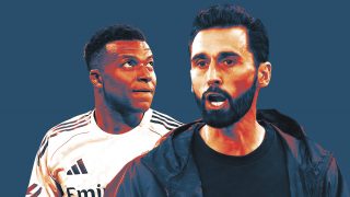 Mbappé y Arbeloa.