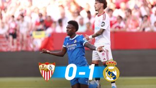 El Real Madrid ganó 0-1 al Sevilla.