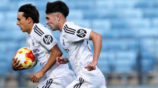 Pol Fortuny celebra un gol con el Castilla. (Realmadrid.com)