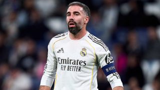 Carvajal en un partido con el Real Madrid. (Getty)