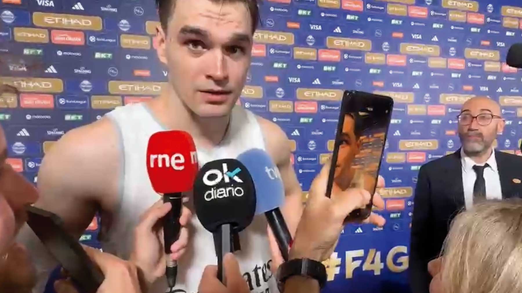 Hezonja responde a los que dicen que se esconde en los partidos grandes: Ojalá yo no vea esto
