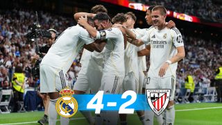 El Real Madrid ganó 4-2 al Athletic en el adiós de Carvajal.