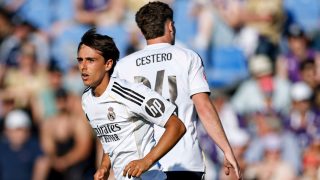 Pol Fortuny celebra un gol con el Castilla. (Realmadrid.com)