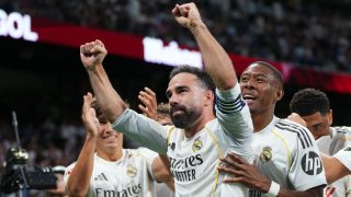 Carvajal celebra un gol. (Getty)