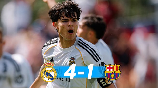 El Real Madrid tumba al Barcelona con un brillante Alexis Ciria y es campeón de España en categoría juvenil