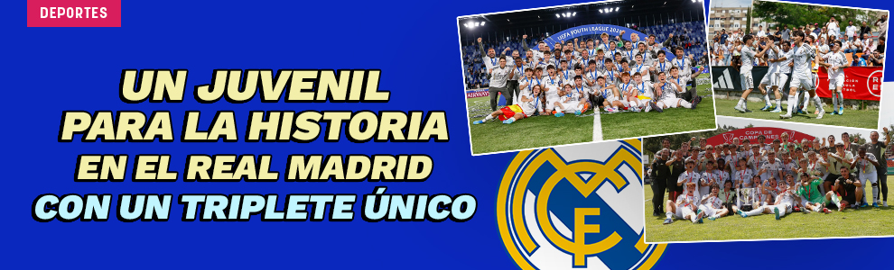 Un Juvenil para la historia en el Real Madrid con un triplete único