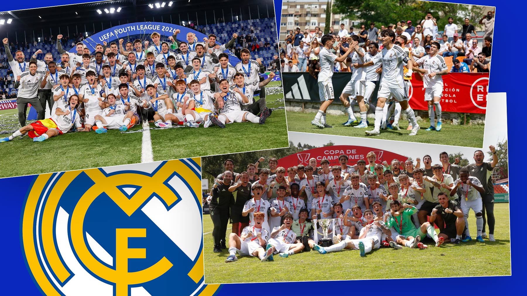 Un Juvenil para la historia en el Real Madrid con un triplete único
