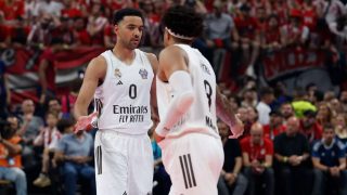 Lyles y Okeke en la final de la Euroliga. (Real Madrid)