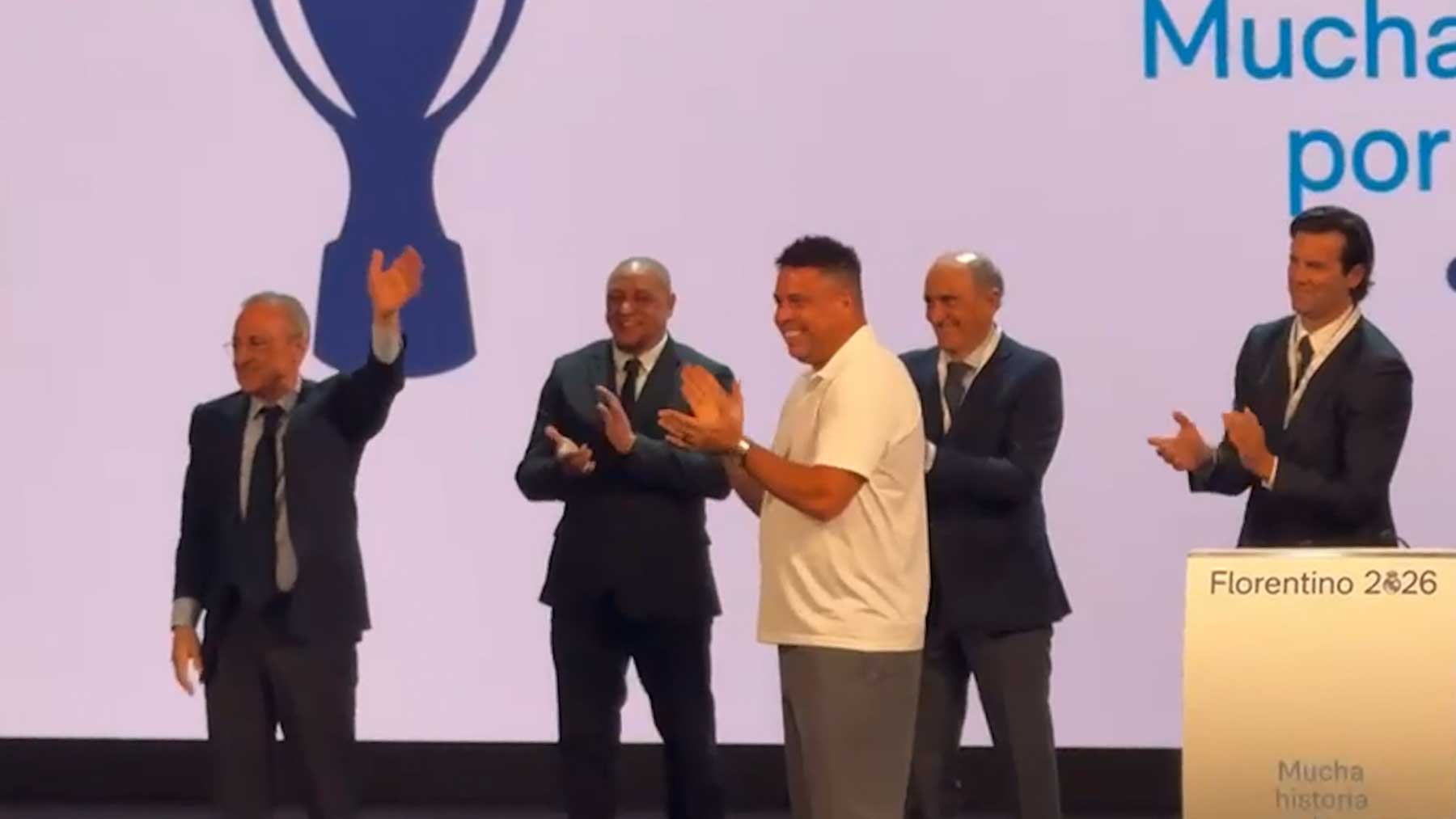La imagen más potente de Florentino: Presi, eres el mejor