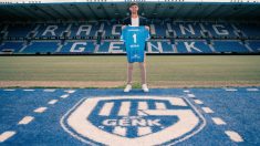Courtois con la camiseta del Genk. (Genk)