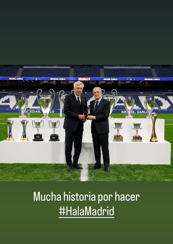 Ancelotti tiene claro a quién votar en las elecciones del Real Madrid: «Mucha historia por hacer»
