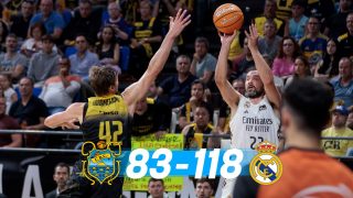 Llull tira a canasta en el Tenerife-Real Madrid. (ACB)