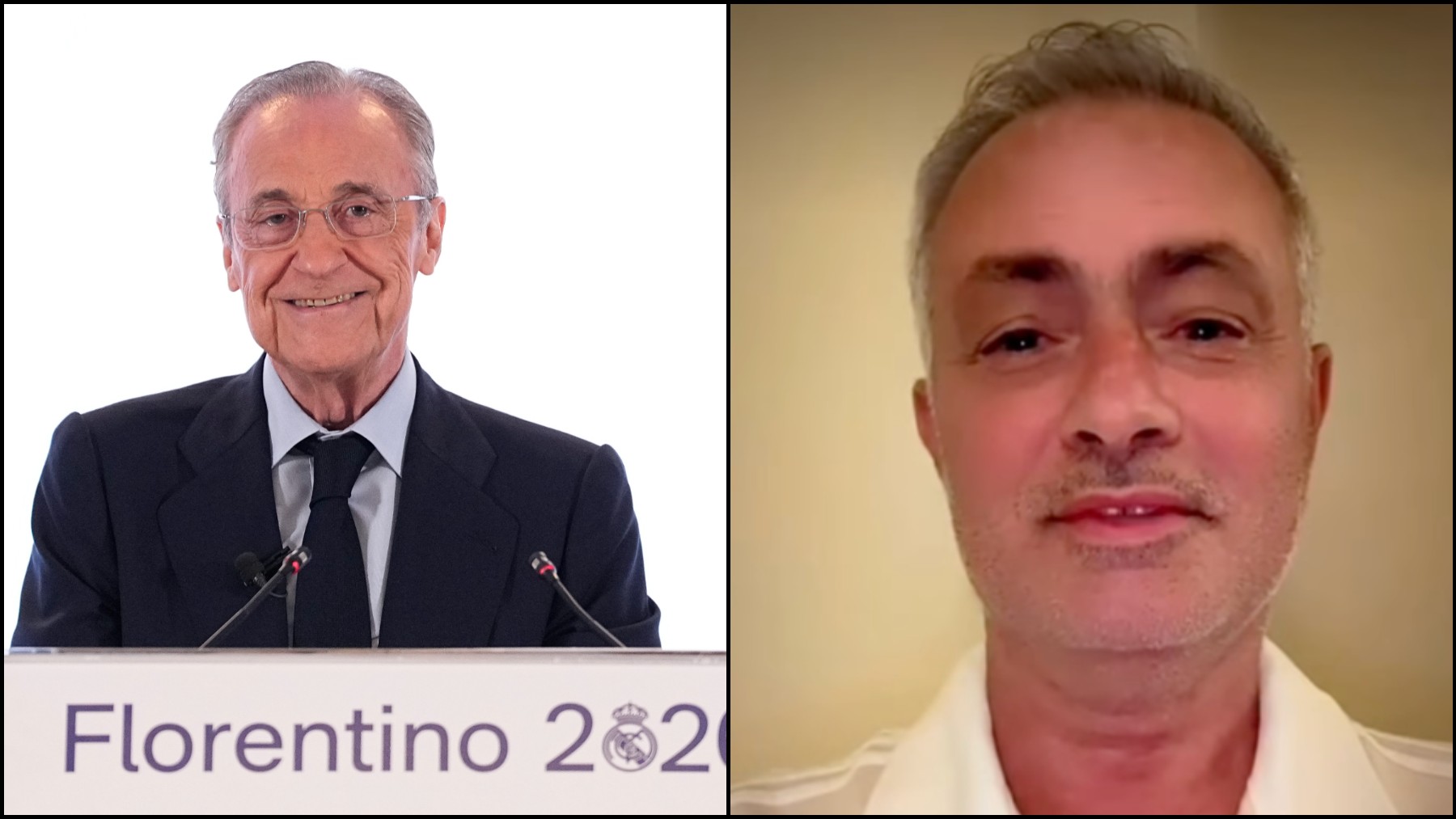 Mourinho aparece en la fiesta de Florentino Pérez tras ganar las elecciones con un nuevo mensaje: Sí, por supuesto