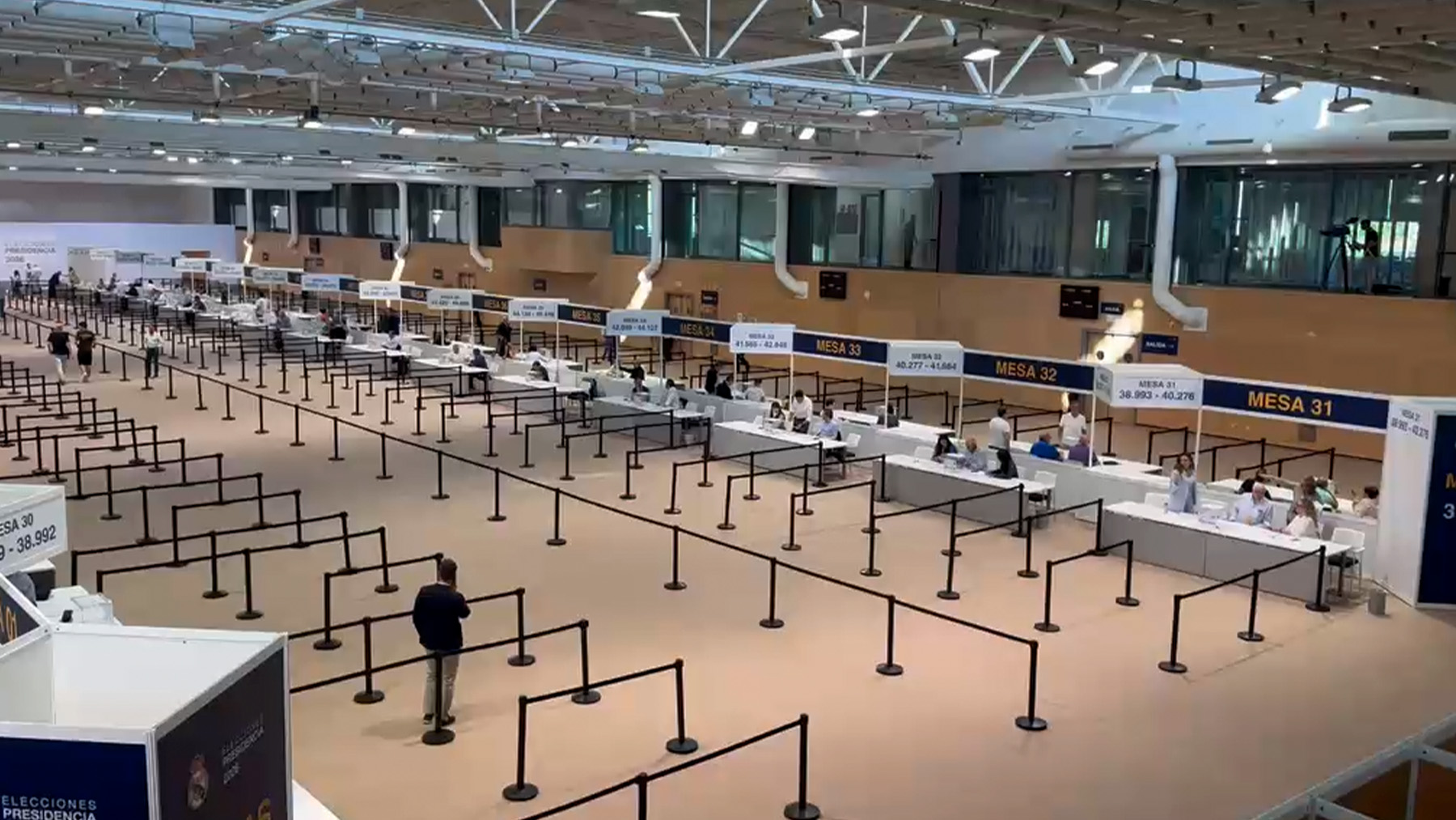 Así son las mesas electorales en las que se vota al próximo presidente del Real Madrid
