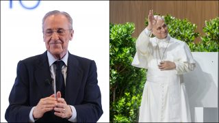 Florentino Pérez y el Papa León XIV. (EP)
