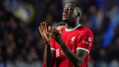 Konaté, durante un partido con el Liverpool. (Foto: EP)
