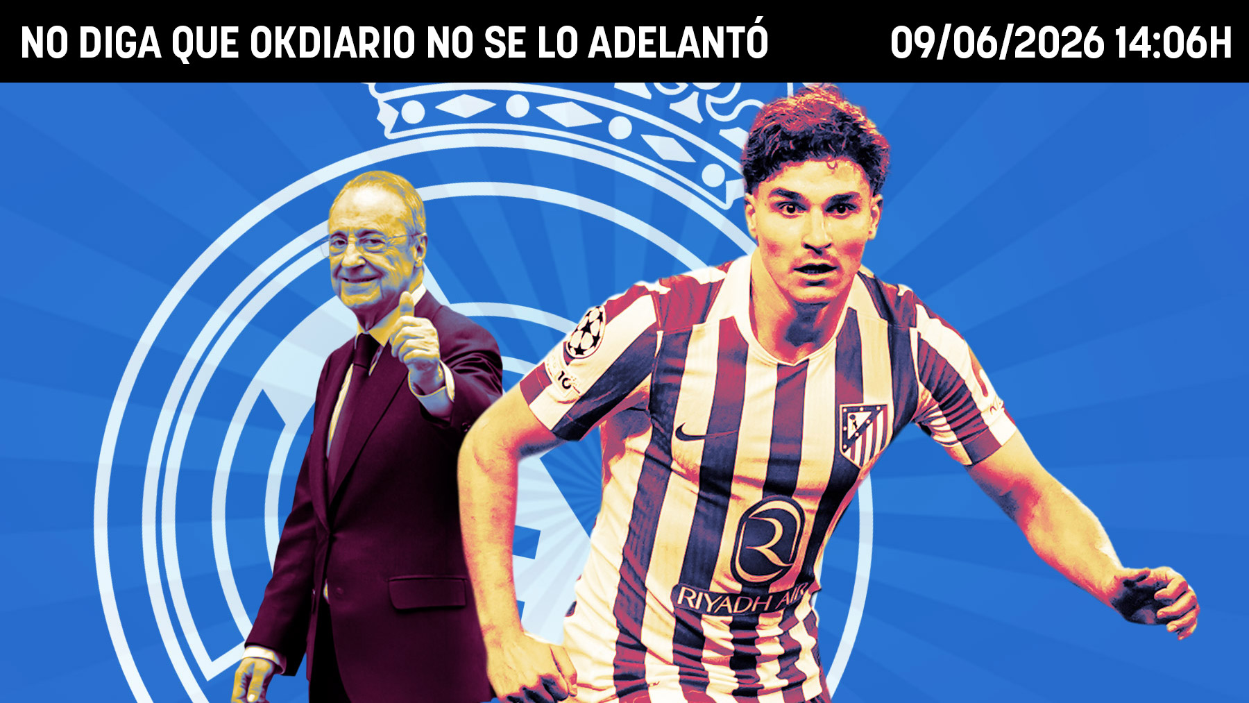 El Real Madrid ofrece 150 millones al Atlético por Julián Álvarez