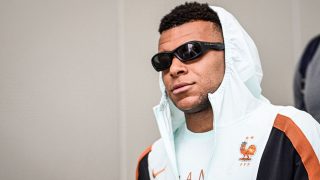 Kylian Mbappé en la concentración con Francia. (Getty)
