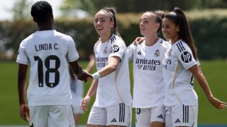 El Real Madrid femenino celebrando un gol. (RM)