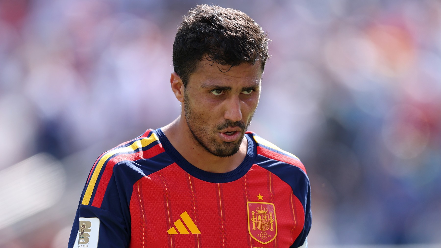 Rodri jugando el Mundial con España (Getty)