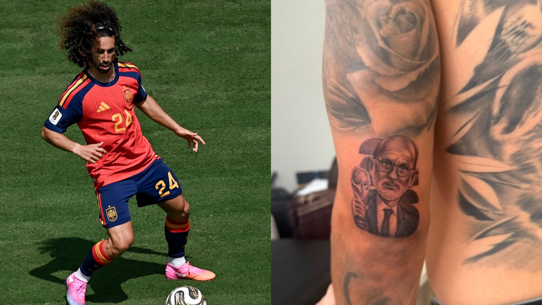 Cucurella, tatuaje