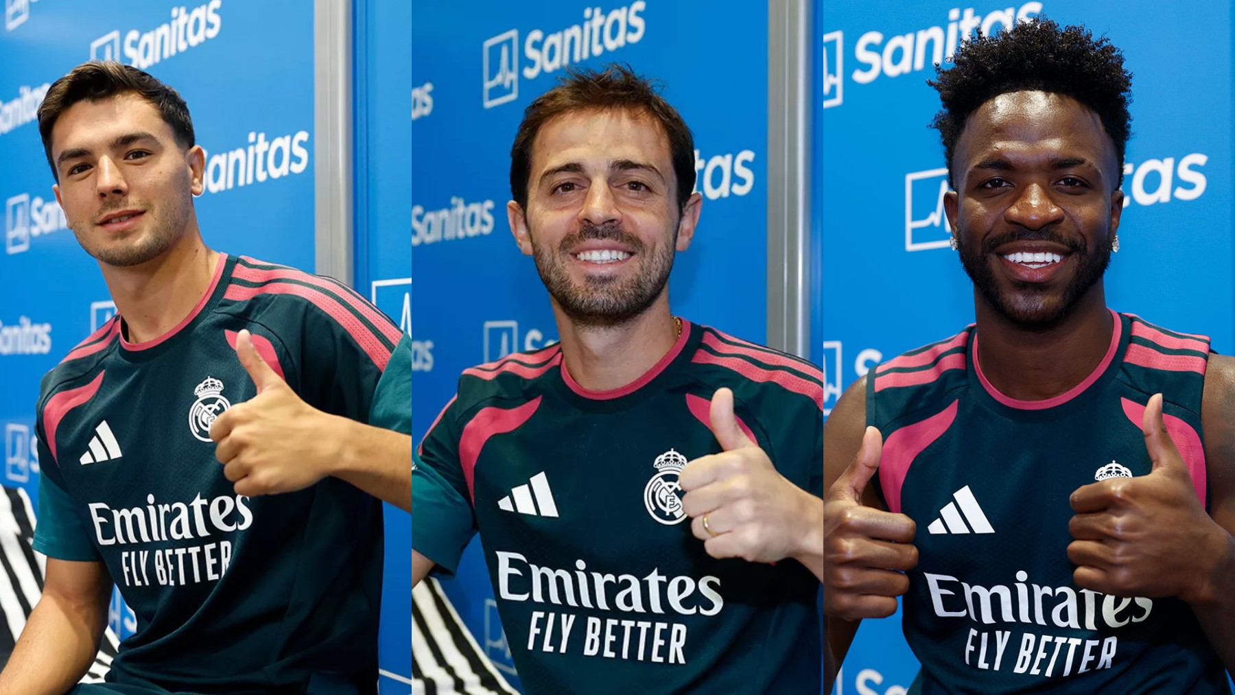 Vinicius Jr., Bernardo Silva y Brahim Díaz