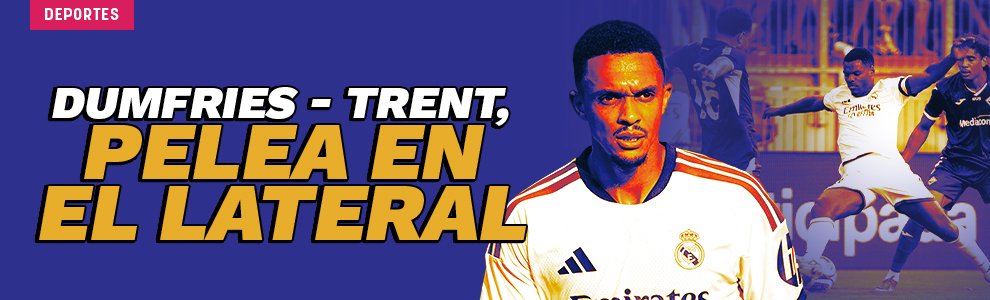Dumfries - Trent, pelea en el lateral derecho