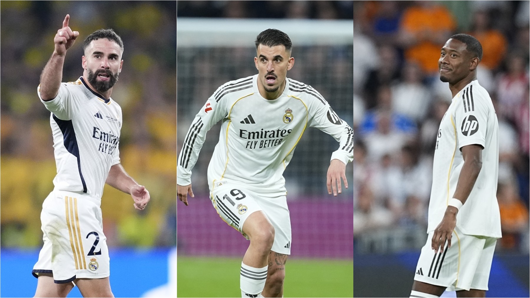 Dani Carvajal, Dani Ceballos y David Alaba