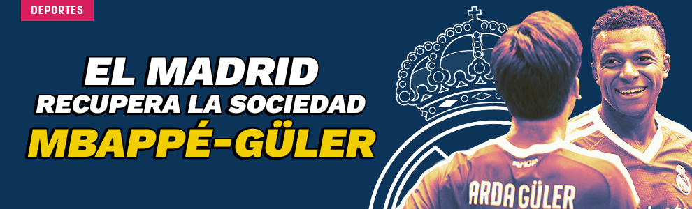 El Real Madrid recupera la sociedad Mbappé-Güler