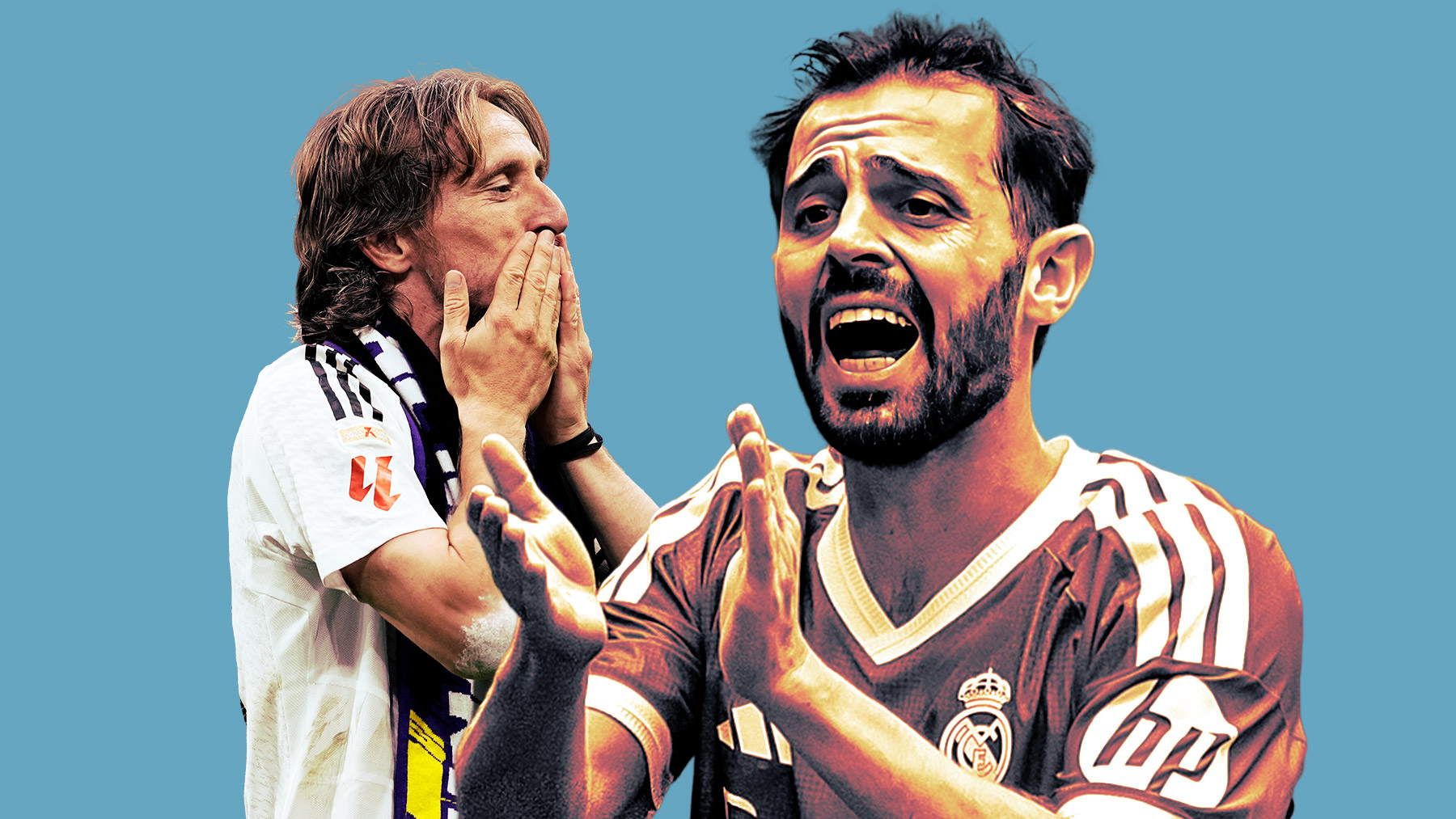 Modric y Bernardo Silva