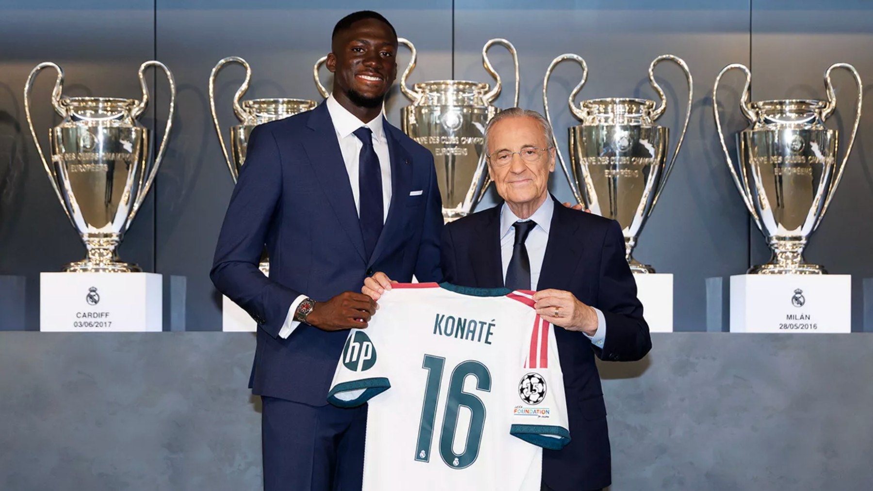 Konaté y Florentino Pérez