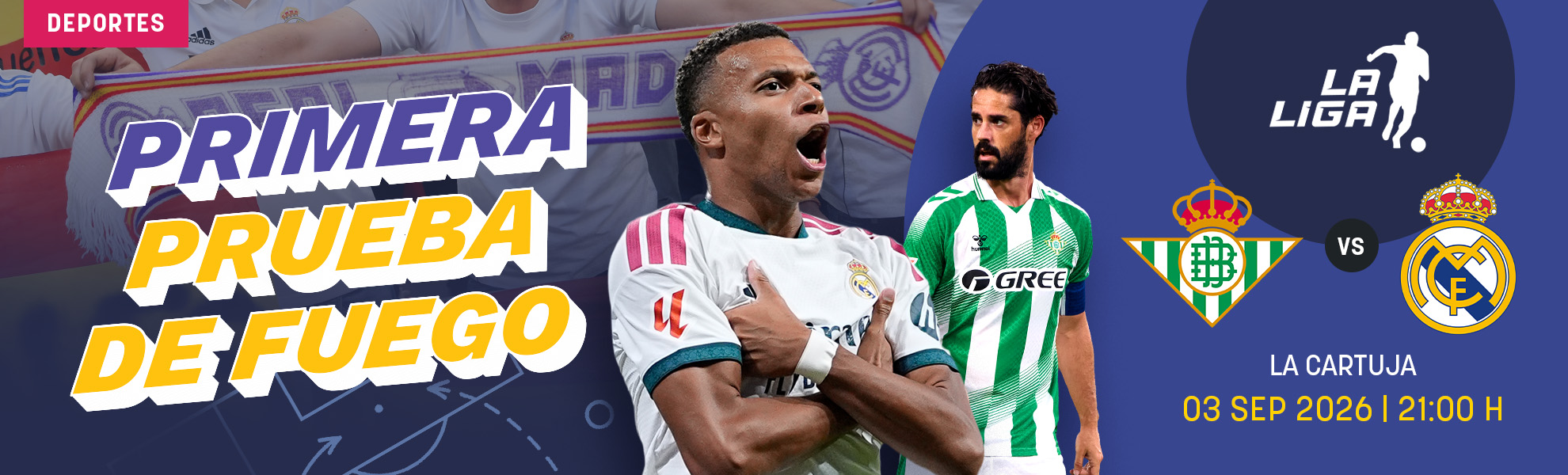 Betis - Real Madrid: primera prueba de fuego