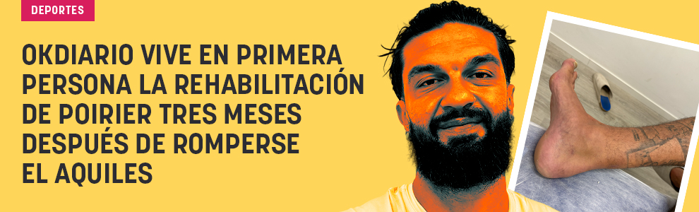OKDIARIO vive en primera persona la rehabilitación de Poirier tres meses después de romperse el Aquiles