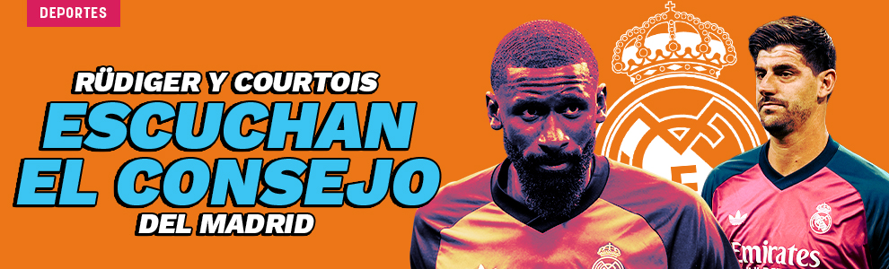 Rüdiger y Courtois escuchan el consejo del Real Madrid