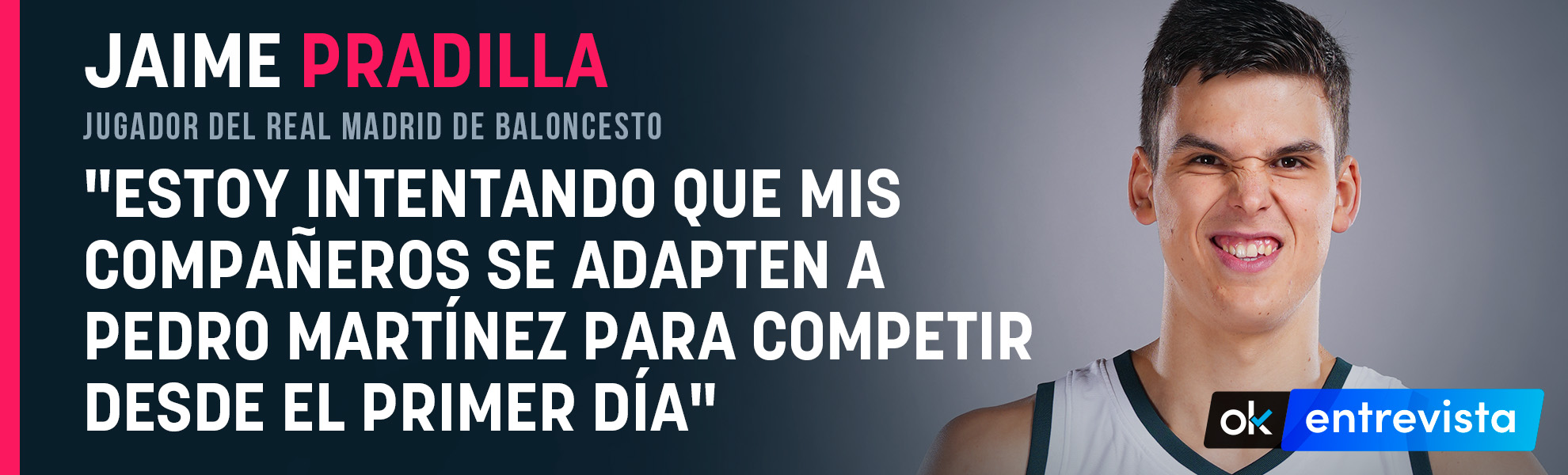 Pradilla: Estoy intentando que mis compañeros se adapten a Pedro Martínez para competir desde el primer día