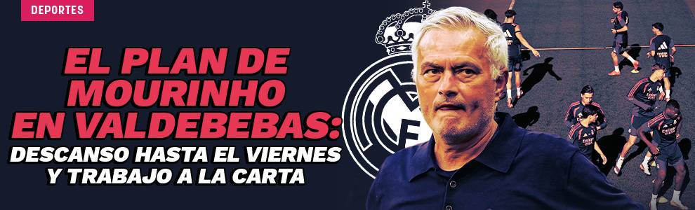 El plan de Mourinho en Valdebebas: descanso hasta el viernes y trabajo a la carta