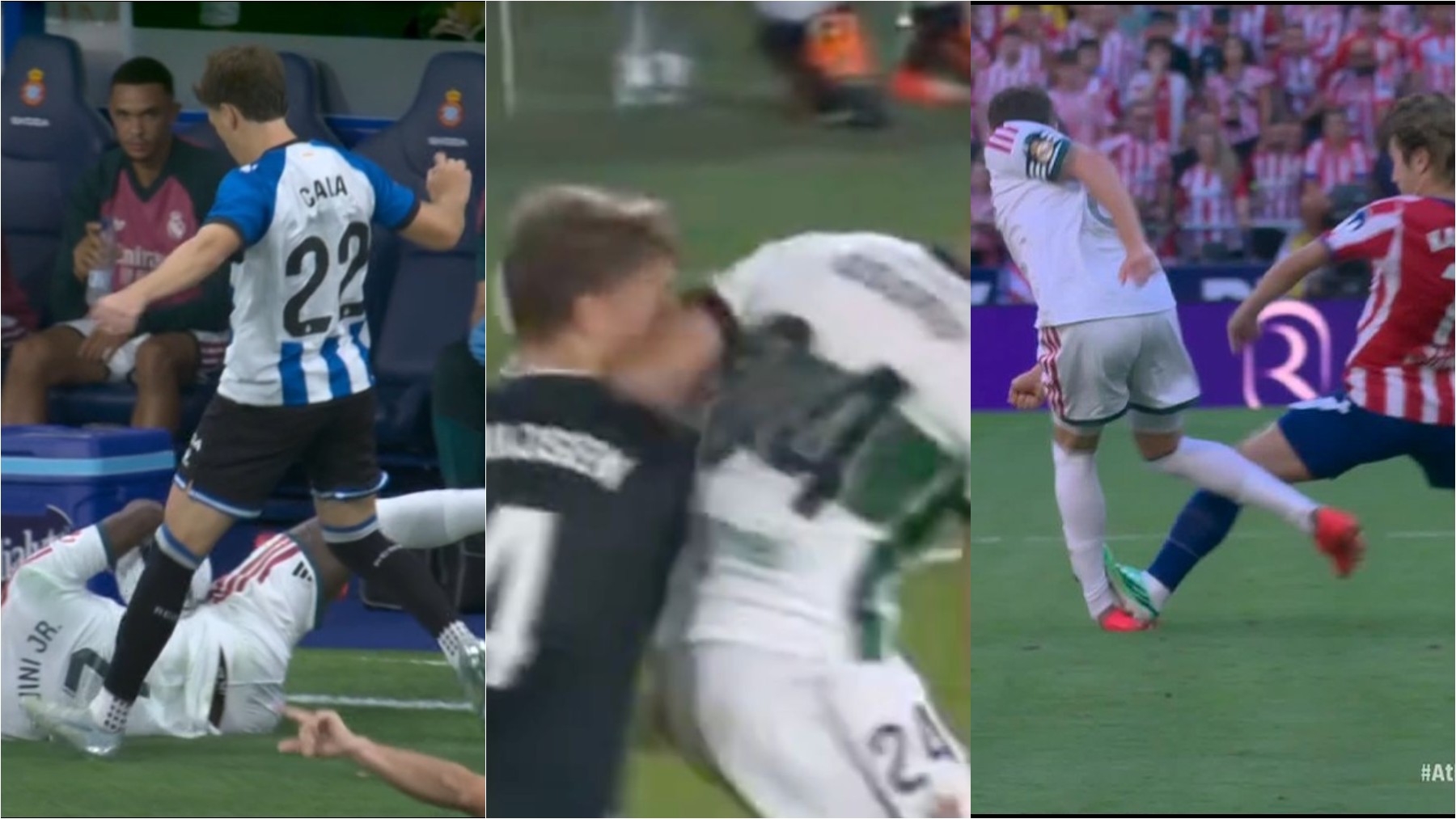 Los árbitros han perdonado ya cuatro rojas a los rivales del Real Madrid en sólo siete partidos de liga