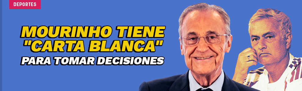 Mourinho tiene carta blanca del Real Madrid para tomar decisiones
