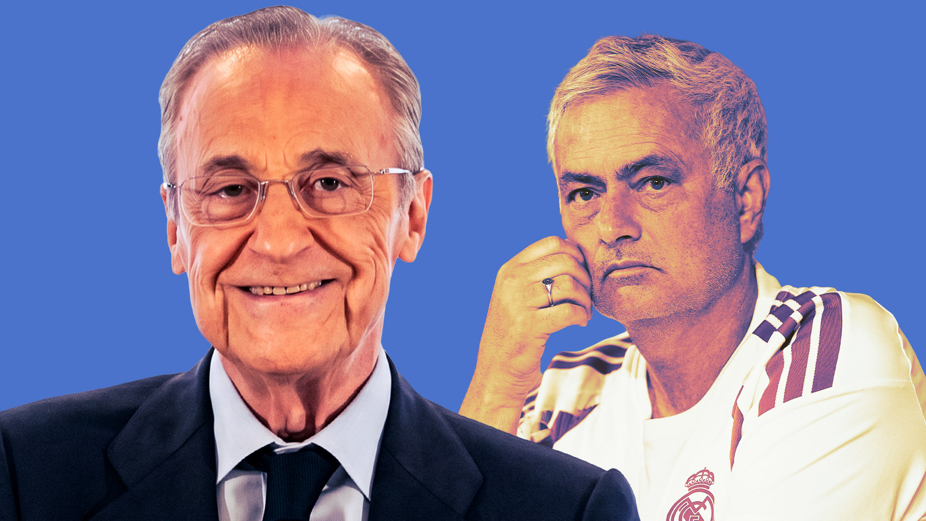 Florentino Pérez y José Mourinho