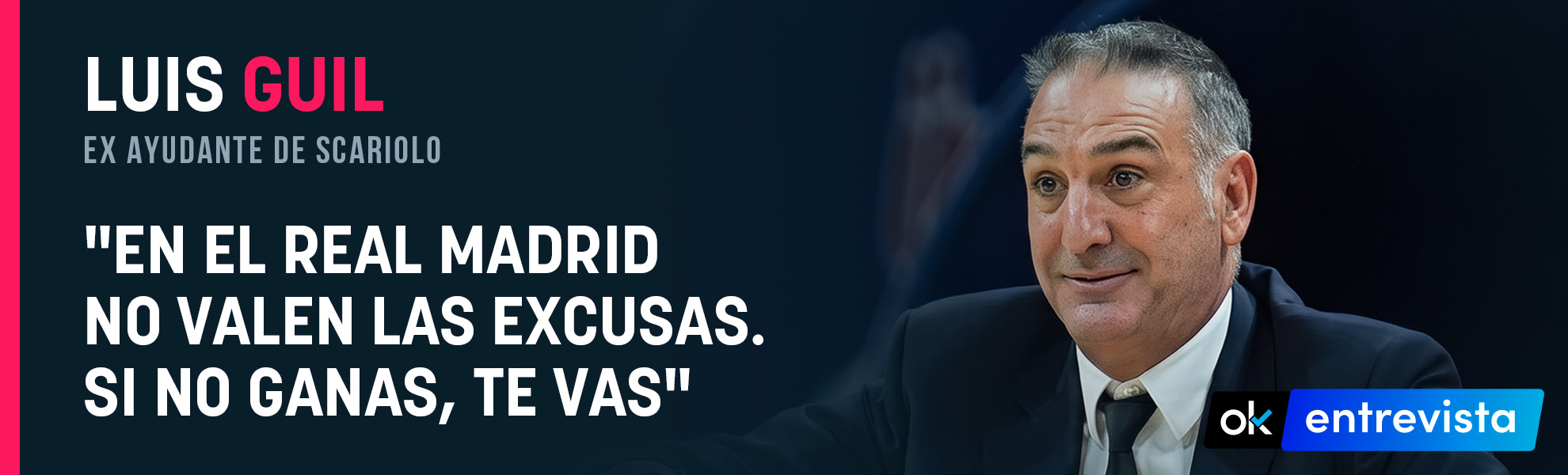 Luis Guil, ex asistente de Scariolo: En el Real Madrid no valen las excusas; si no ganas, te vas