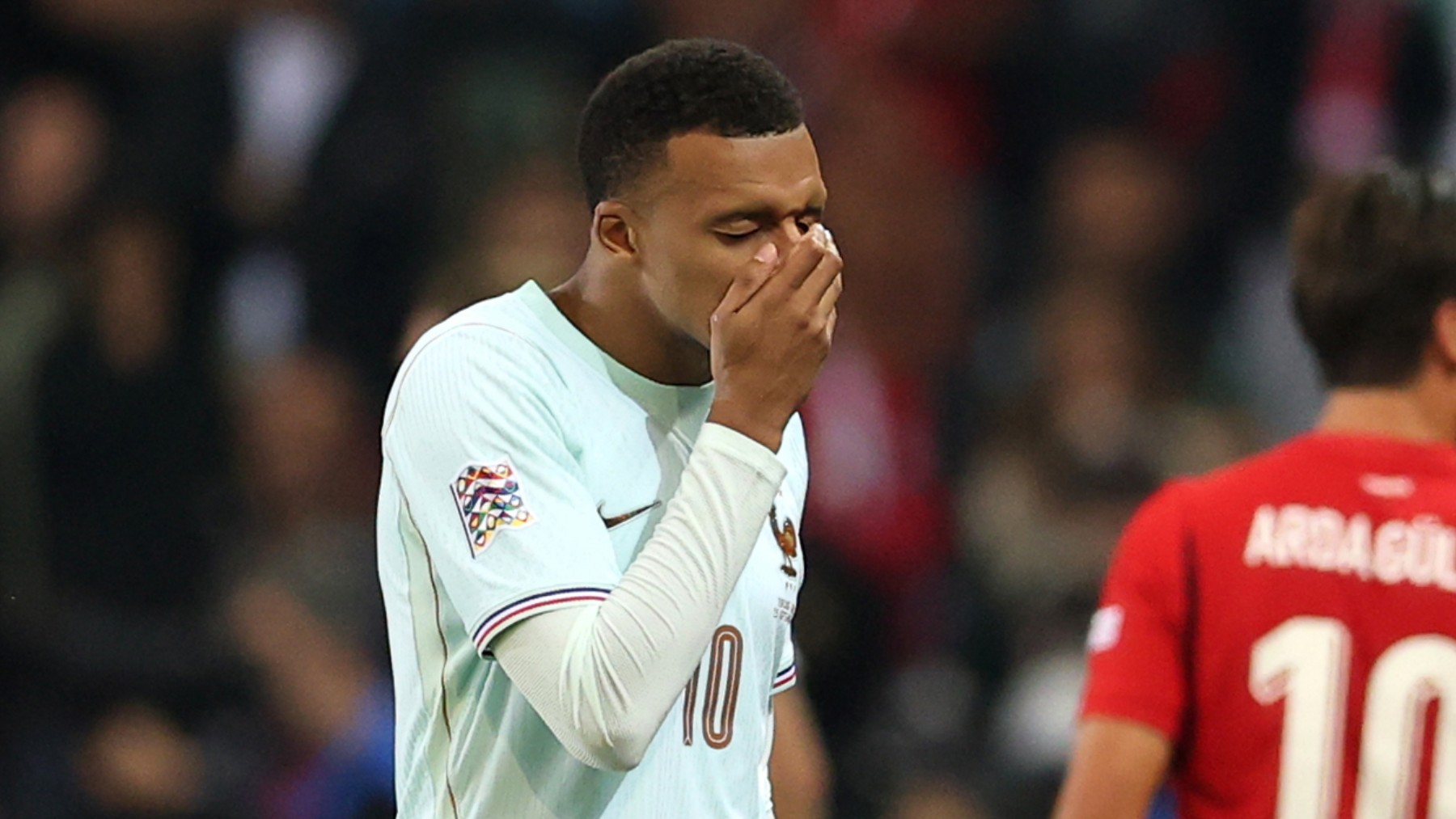 Kylian Mbappé con Francia